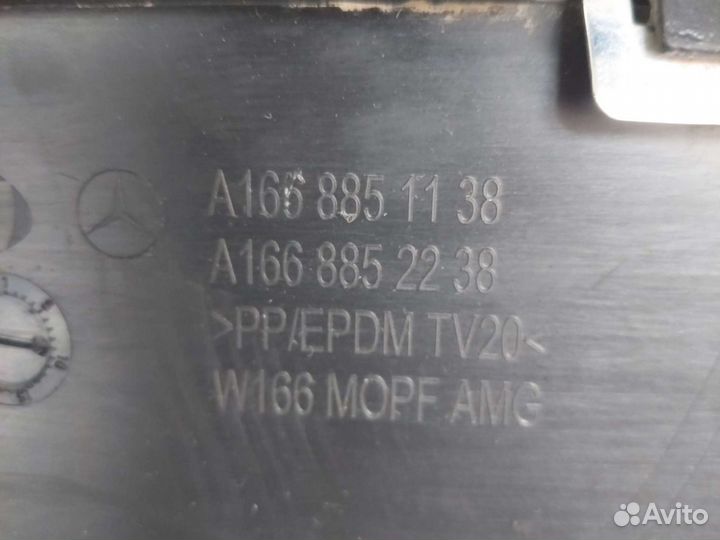 Мерседес Бенц W166, Диффузор зад. бампера