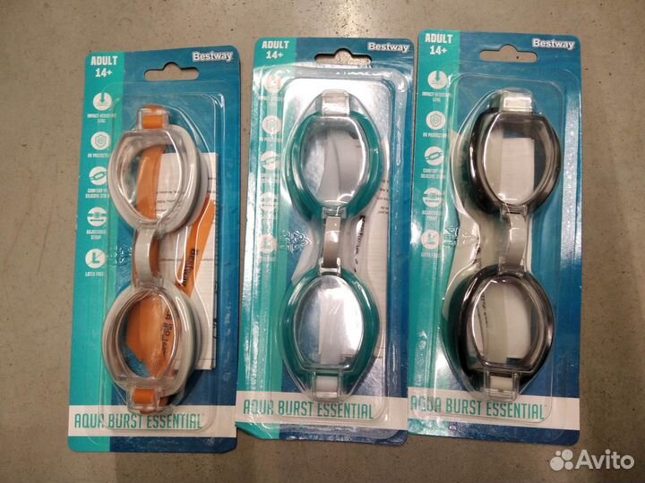 Очки, шапочка резиновая для плавания Bestway