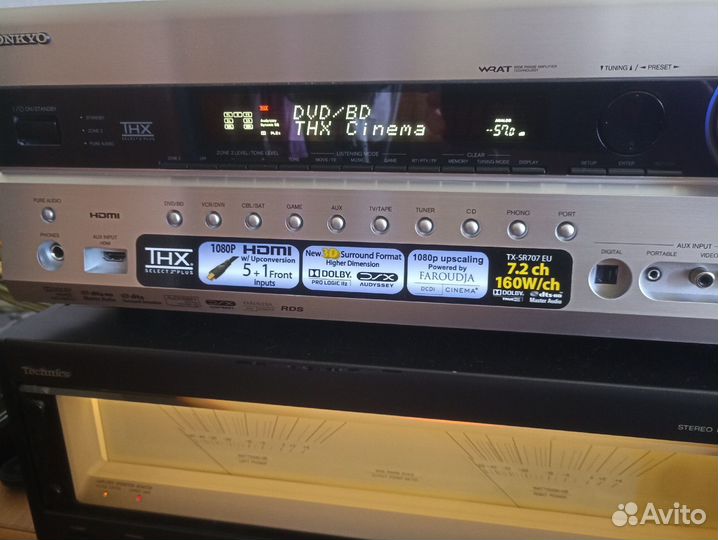 Av ресивер onkyo TX-SR707 в идеале