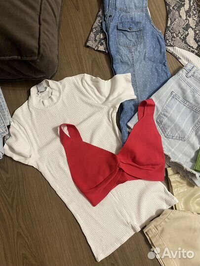 Вещи пакетом рубашка Боди топ шорты водолазка