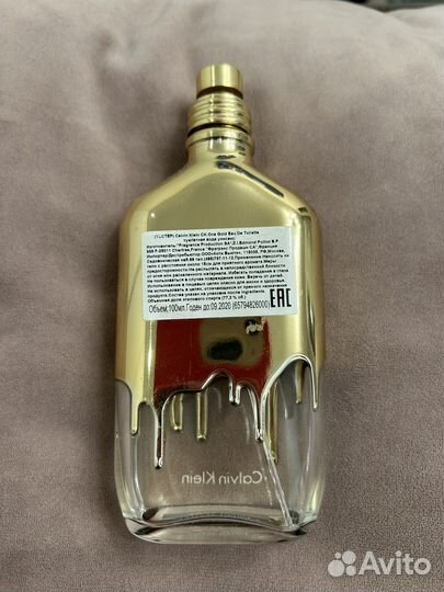 Туалетная вода calvin klein ck one gold