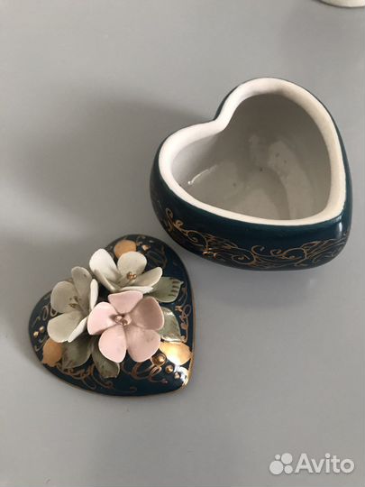 Шкатулка и вазочка Кисловодский фарфор