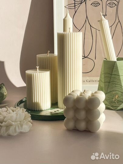 Подарочный набор свечей, свечи ручной работы