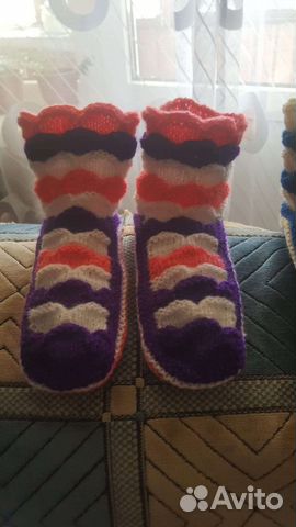 Вязанные носки ручной работы