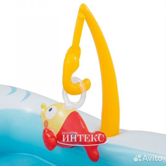 Надувной бассейн с горкой