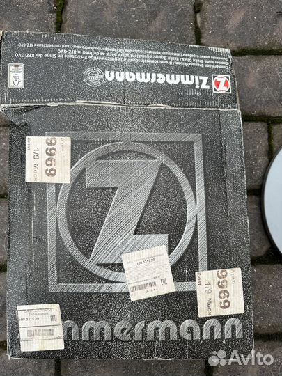Тормозные диски zimmermann