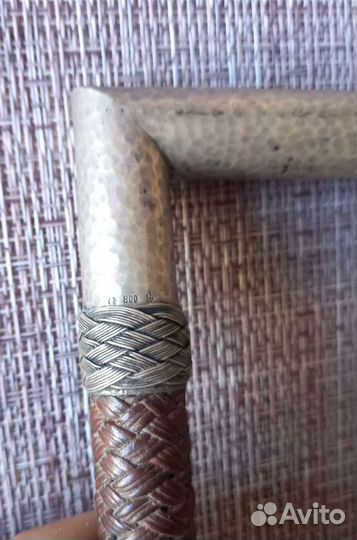 Стек-хлыст.1912г.серебро 800пр.77см