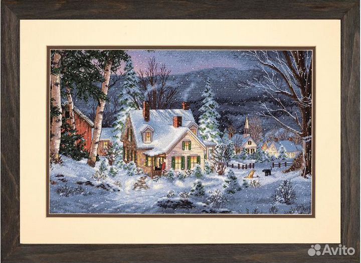Набор для вышивания Рождественский дом и другие