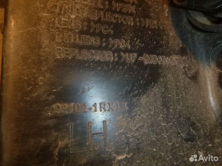 Фара левая hyundai solaris solaris 2010