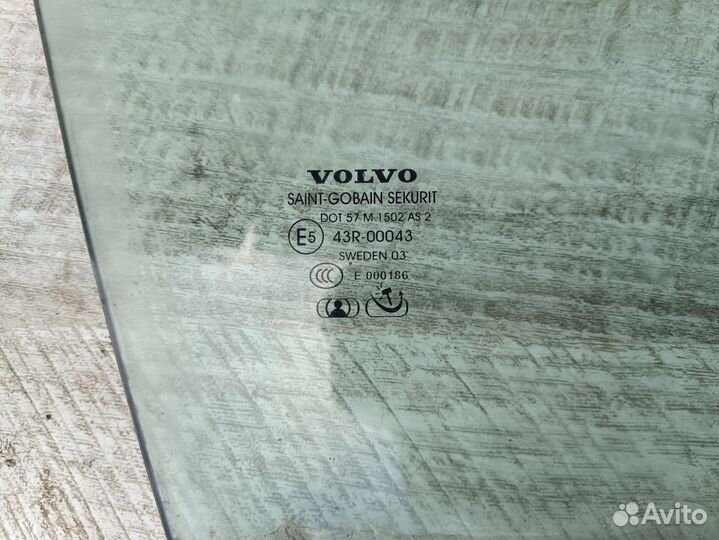 Стекло двери переднее правое Volvo S60 XC70 пакет
