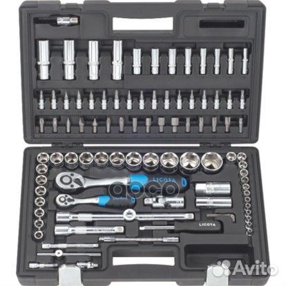 Набор инструмента 1/2 и 1/4 94 предмета alk-801