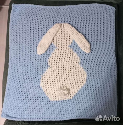 Плед детский вязаный