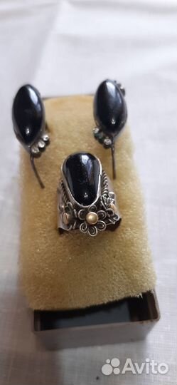 Серьги и кольцо