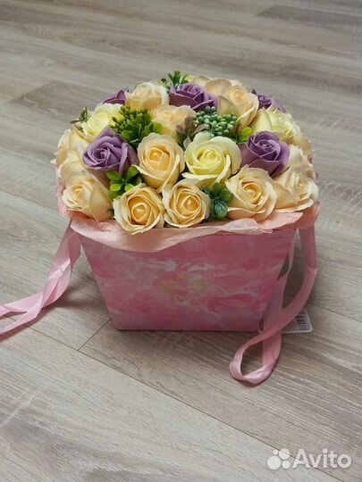 Цветы букет зефировый