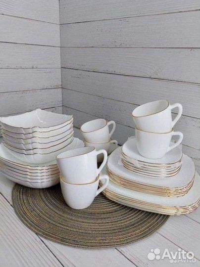 Сервиз столовый квадратный