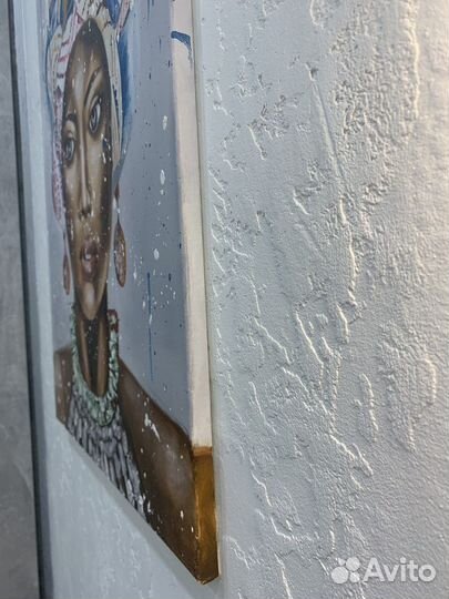 Африканка маслом на холсте подрамник