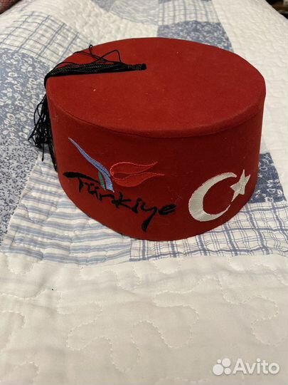 Турецкая шапочка-феска с кисточкой