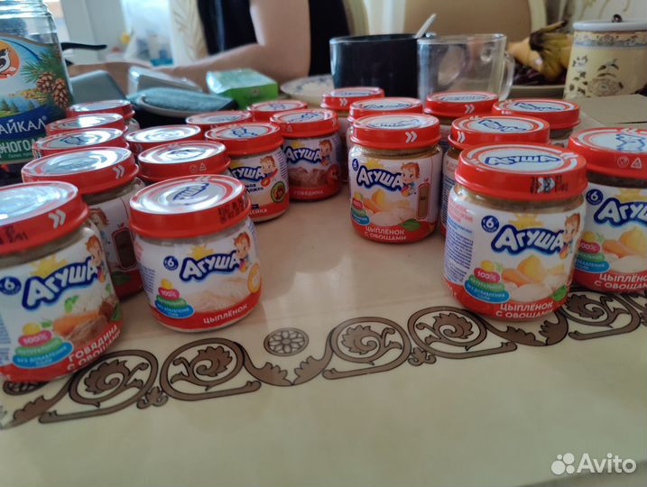 Агуша мясное пюре детское бронь