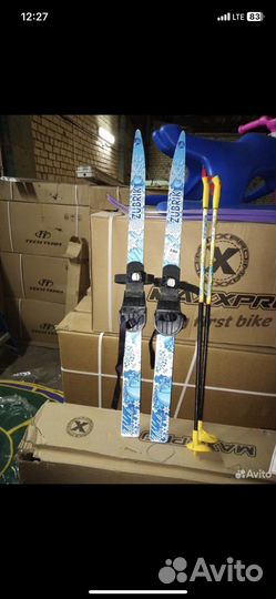 Лыжи беговые ботинки палки крепления