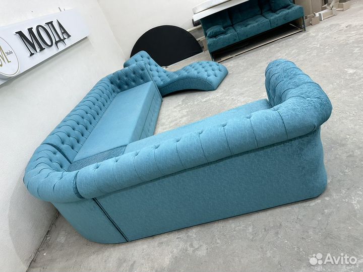 Большой угловой диван Честер