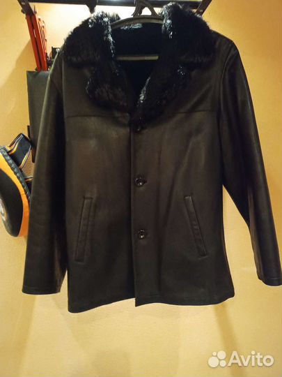 Мужской кожаный френч