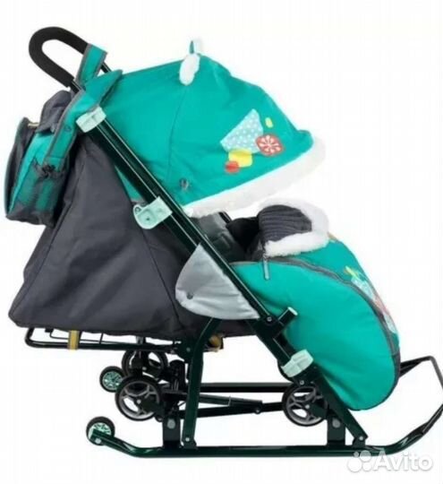 Детские санки коляска ника