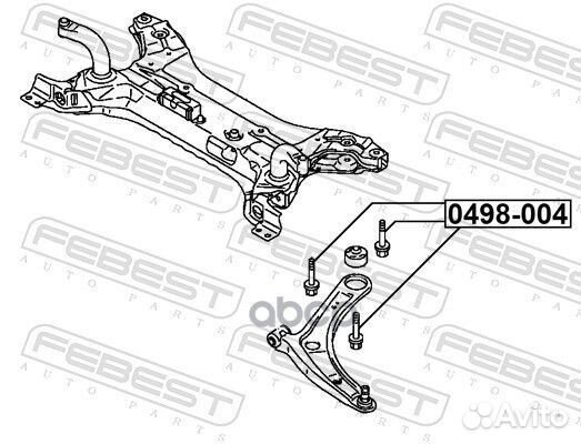 Болт mitsubishi outlander 2012- 0498-004 0498-0