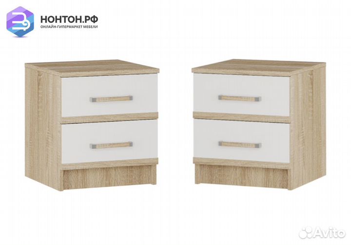 Комплект тумб Сакура дуб сонома / белый