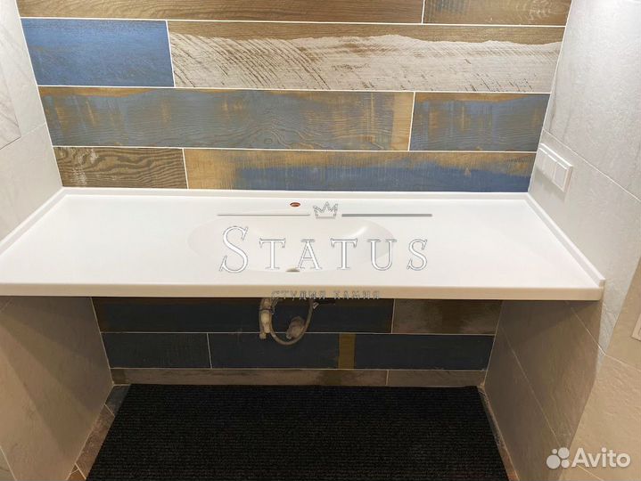 Столешница под раковину из искусственного камня