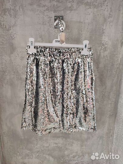 Юбка с пайетками
