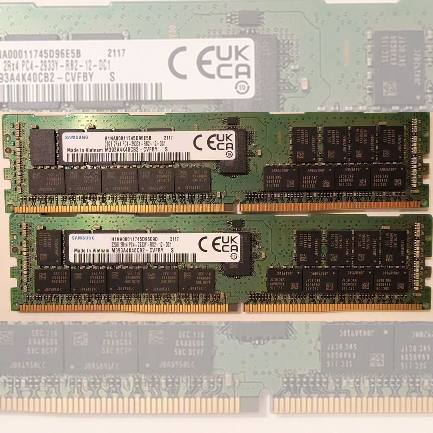 [M393A4K40CB2-CVFBY] Rdimm Ecc Samsung 32 2933 M393a4k40cb2-Cvfby