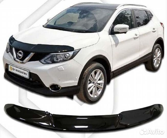 Дефлектор капота Nissan Qashqai