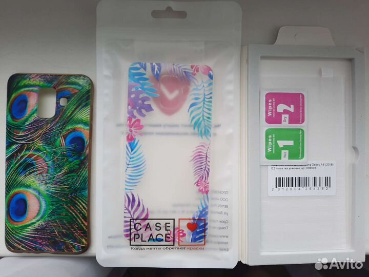 Чехол и стекло новые на Samsung Galaxy A6