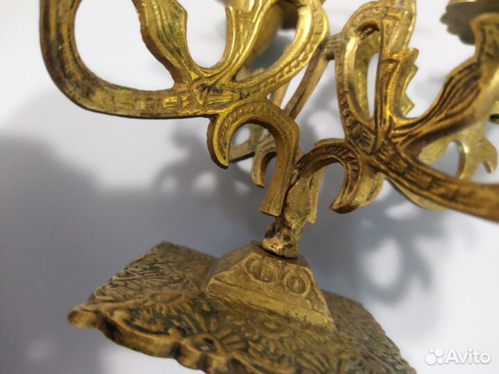 Подсвечник латунь СССР