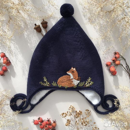 Вязаная зимняя шапка на заказ