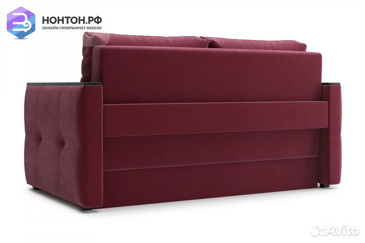 Диван еврокнижка Инсайд бордовый