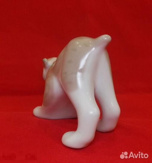 Статуэтка фарфоровая. Фигурка. Снежный барс, СССР