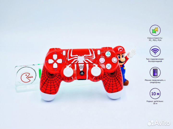 Новый джойстик PS4 V2 SpiderMan RAD (CUH-ZCT2E)