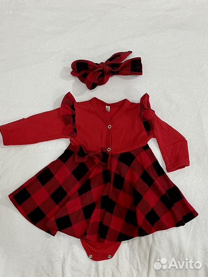 Платье боди для девочки 56-62