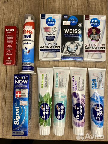 Зубная паста из Германии в ассоритметне