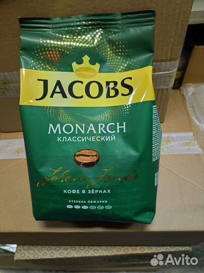 Кофе в зернах Jacobs Monarch