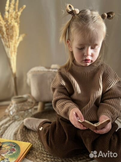 Свитер вязаный детский новый