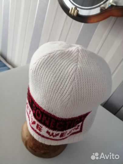 Шапка белая двухслойная