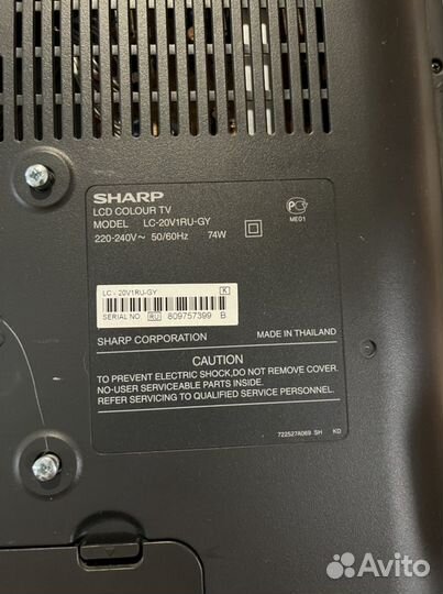 Телевизор sharp aquos LC-20V1RU-GY