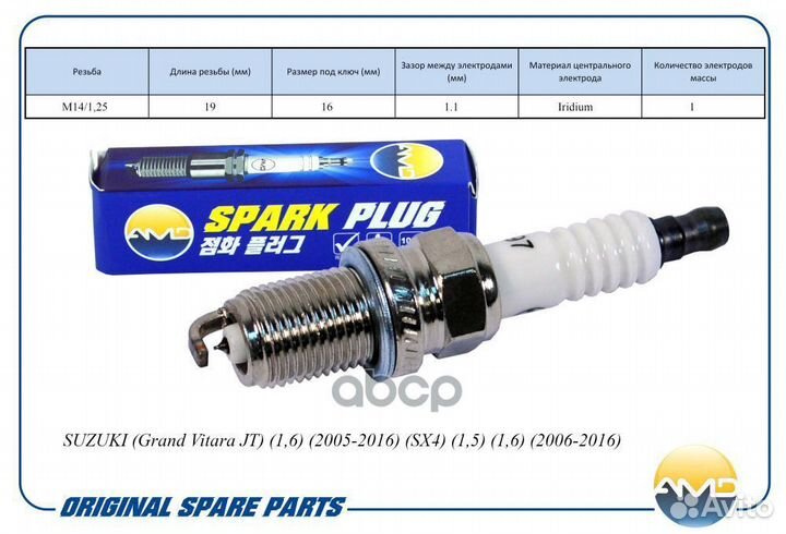 Свеча зажигания (Iridium) suzuki (Grand Vitara