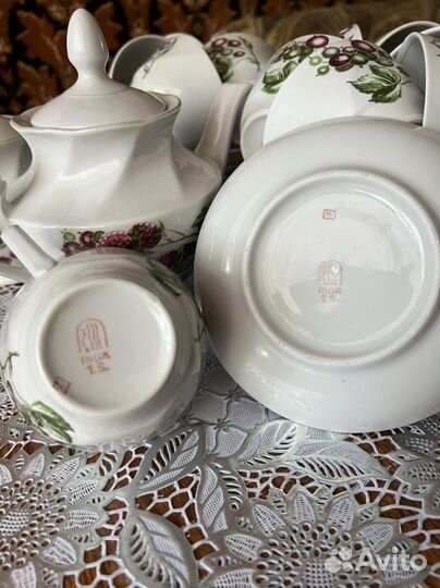 Чайный сервиз СССР рига 12 персон