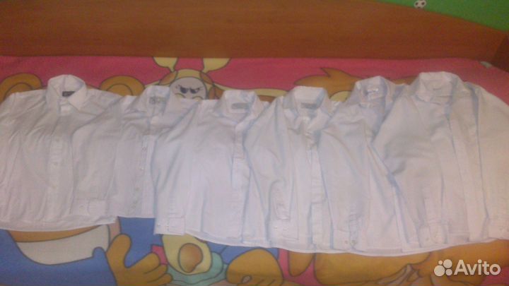 Школьные белые рубашки на мальчика