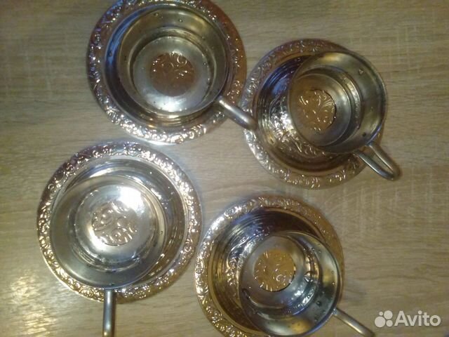 Подстаканники и блюдца СССР мнц