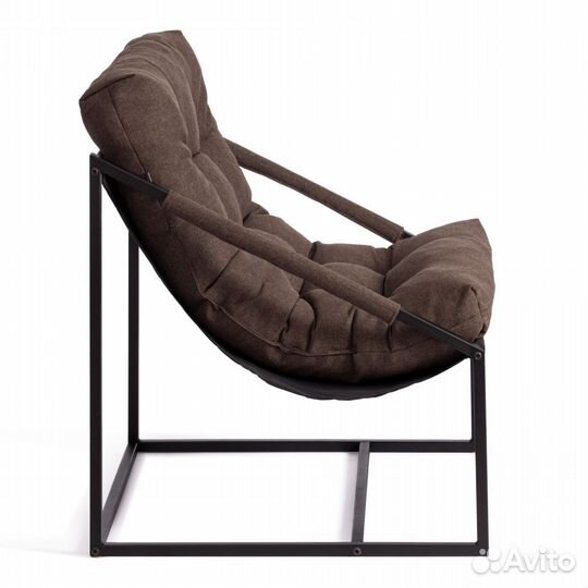 Кресло Charli - Чарли без подлокотника рогожка, коричневый, 3М7-147, 70х70х84 см