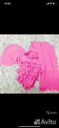 Комплект детский шарф и шапка новый